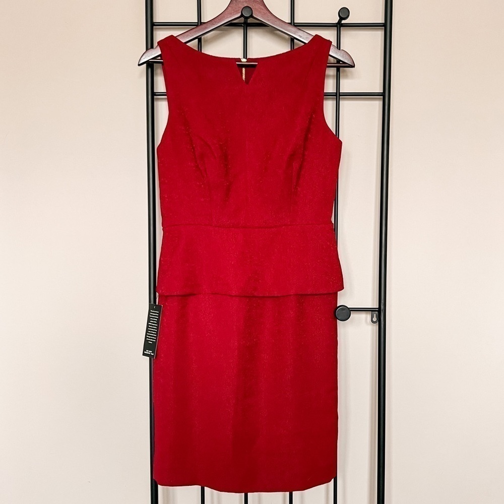 NWT! The Limited Ruby Red Peplum Dress Sz 2